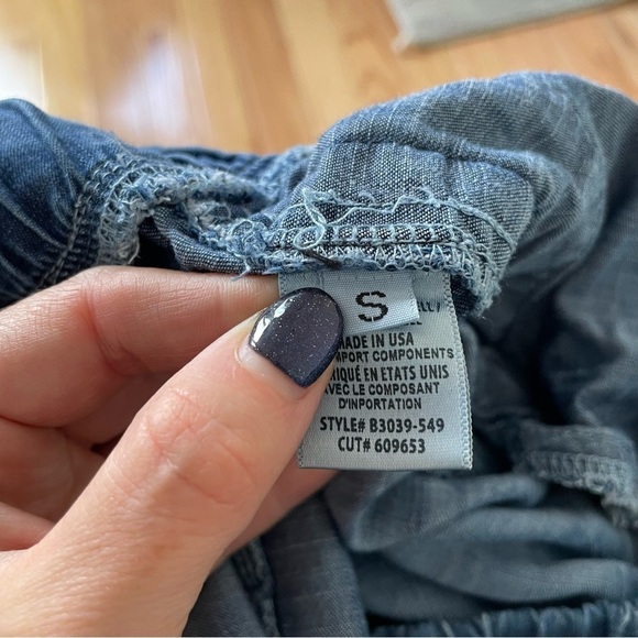 Bella Dahl Beaumont Blue Side Stripe Tencel Welt Pocket Trousers B3039-549 Sz S - Picture 6 of 11